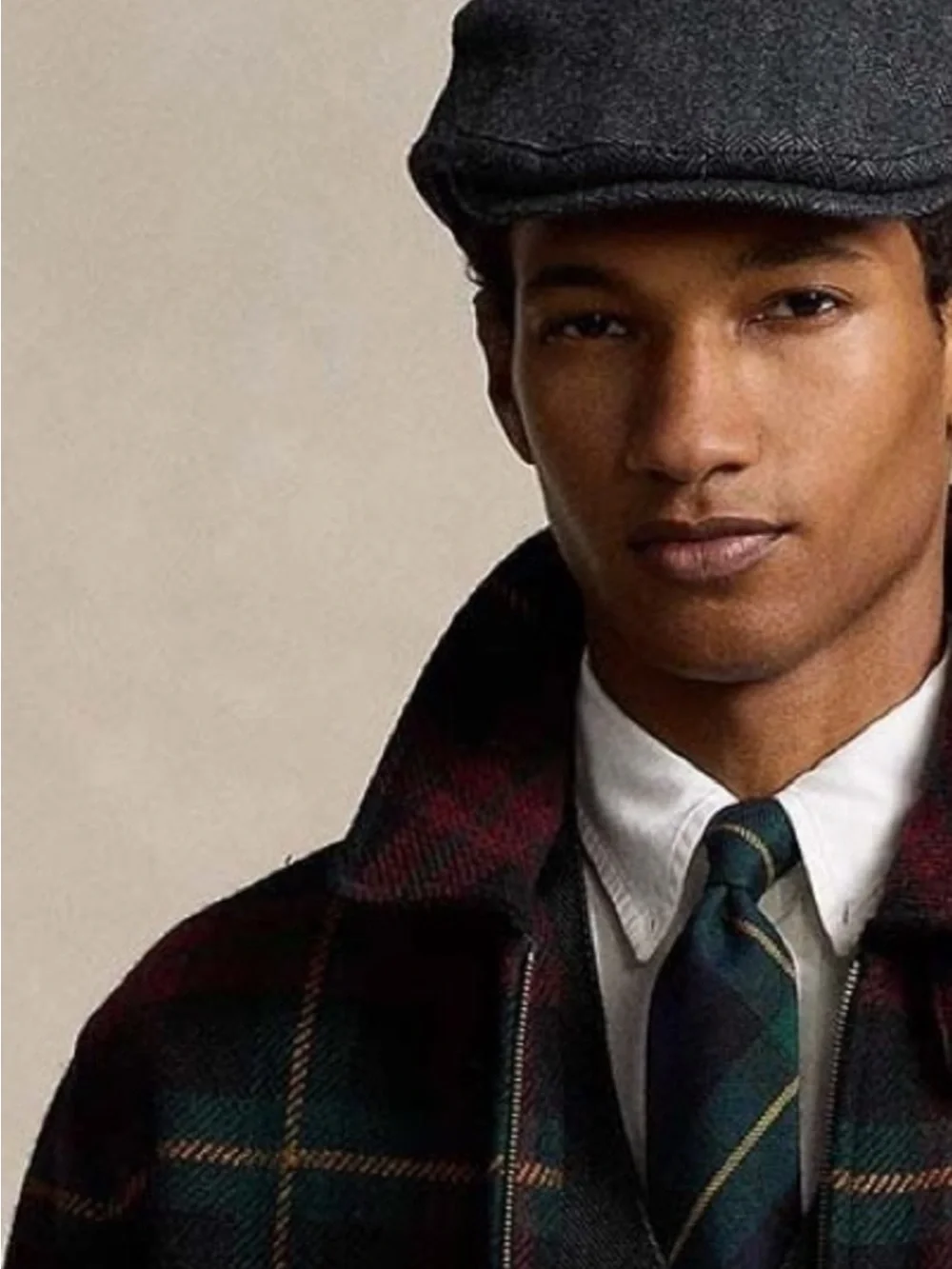 Polo Ralph Lauren Tartan Plaid Brushed Wool Alpaca Twill Sporting Jacket
